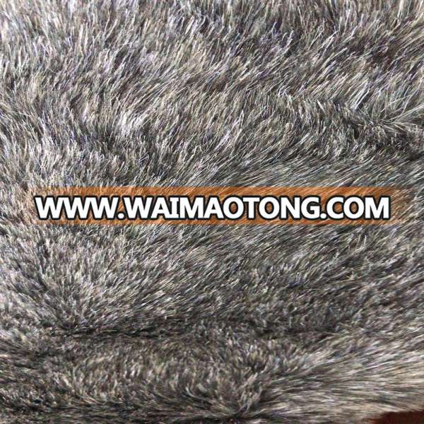 High Quality 100% Acrylic Yellow Cheap Faux Fur Fabric